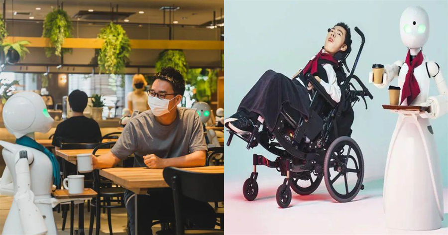 日本最奇特咖啡館！服務員全部重症殘障！癱瘓在床也能提供服務！