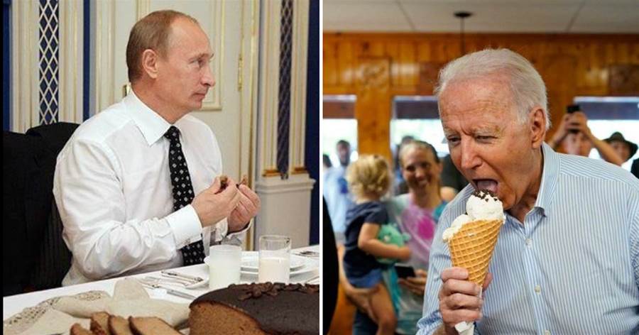 看完普丁的一日三餐，再看看拜登的，80歲高齡鍾愛冰淇淋，網友：怪不得普丁這麼年輕